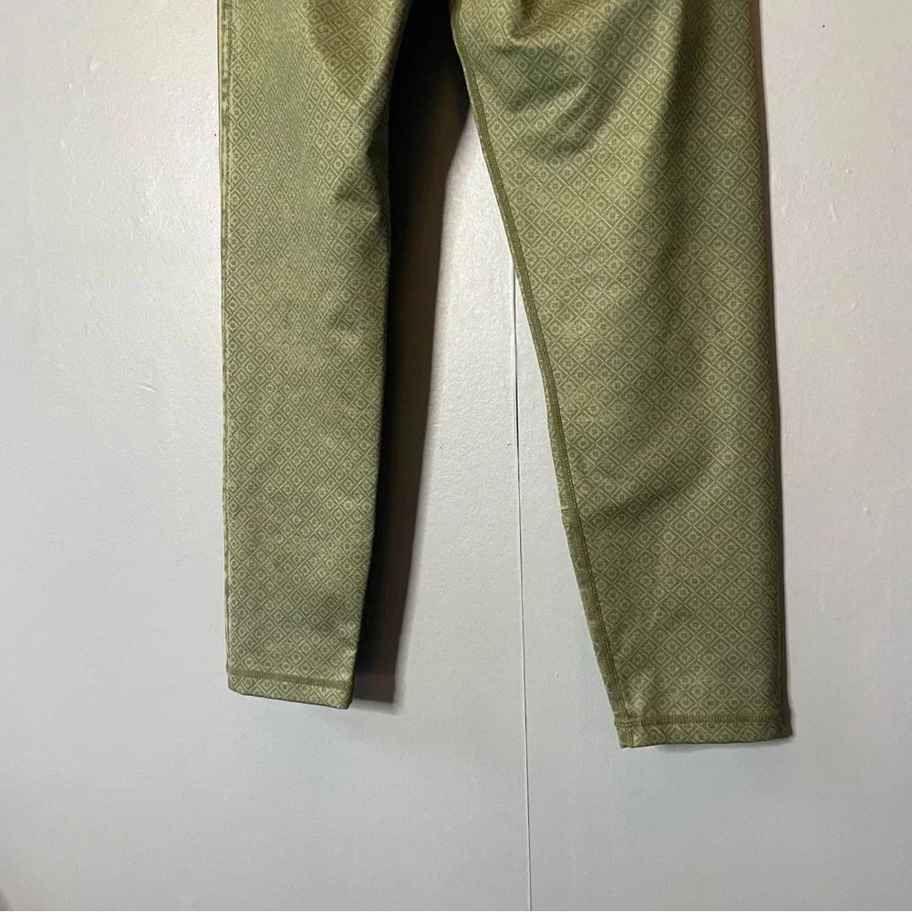 PrAna Olive Green‎ Geometric Roxanne Athletic Leggings size small